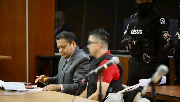 Gabriel Genrado G. C., el primer sentenciado por el caso Metástasis, el 15 de julio de 2024. (Foto de X @FiscaliaEcuador)