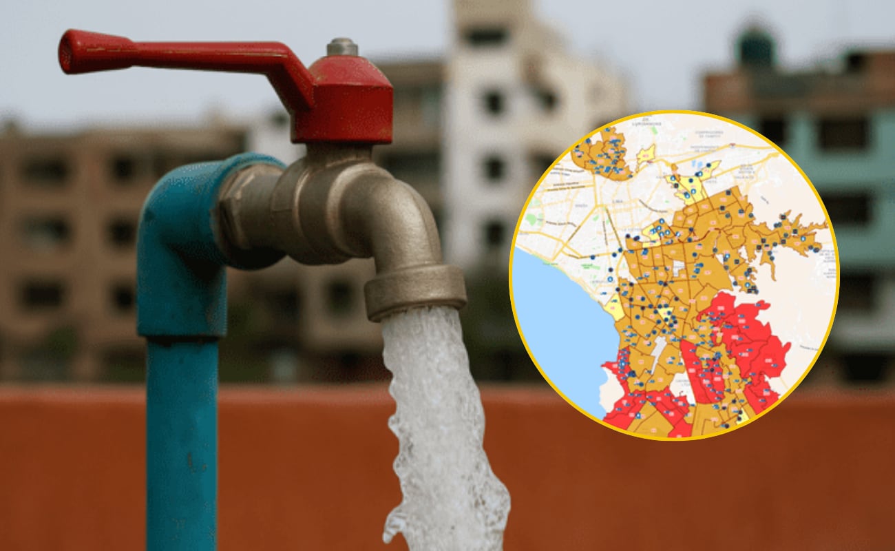 Corte de agua en Lima según Sedapal: zonas y horarios | Foto: Composición EC