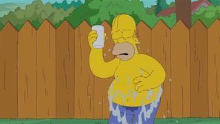 Homero Simpson aceptó el reto del Ice Bucket Challenge