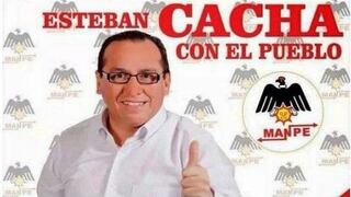 Esteban Cacha reconoce que su campaña usó el doble sentido