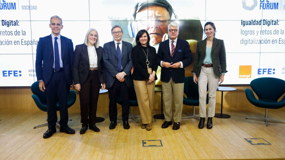 Se realizó una nueva edición de EFE Fórum Sociedad. ‘Igualdad Digital: Logros y retos de la digitalización en España. Claves para caminar hacia una sociedad digital inclusiva y responsable’ | Foto: EFE