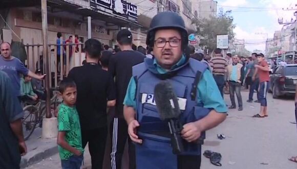 Como otros palestinos, el reportero Adnan Elbursh ha buscado sin éxito un lugar seguro en Gaza.