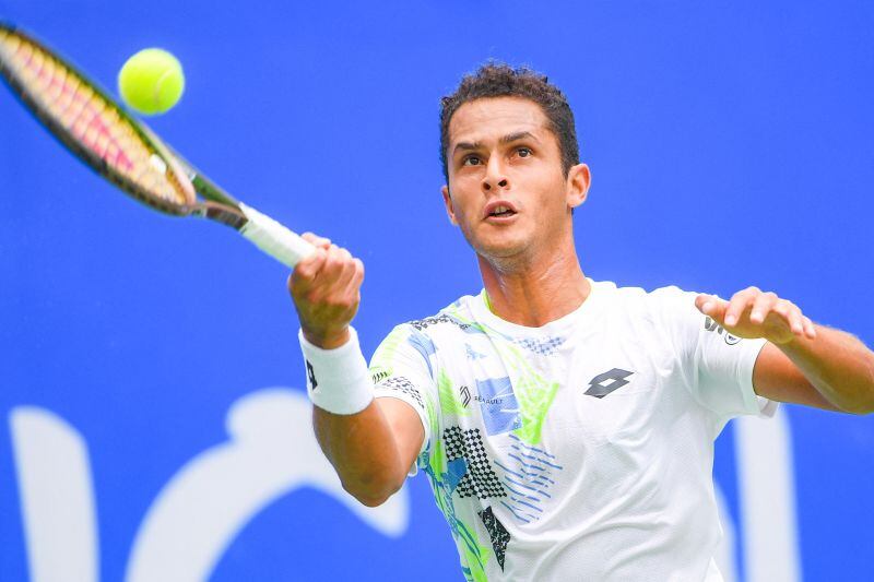 Tenistas peruanos 'Juanpi' Varillas y Romina Ccuno lanzan sus fan tokens (Photo by AFP) / China OUT