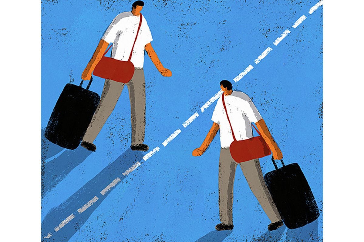 El talento joven está cada vez más dispuesto a cruzar fronteras en busca de mejores oportunidades. | Ilustración: Víctor Aguilar Rúa