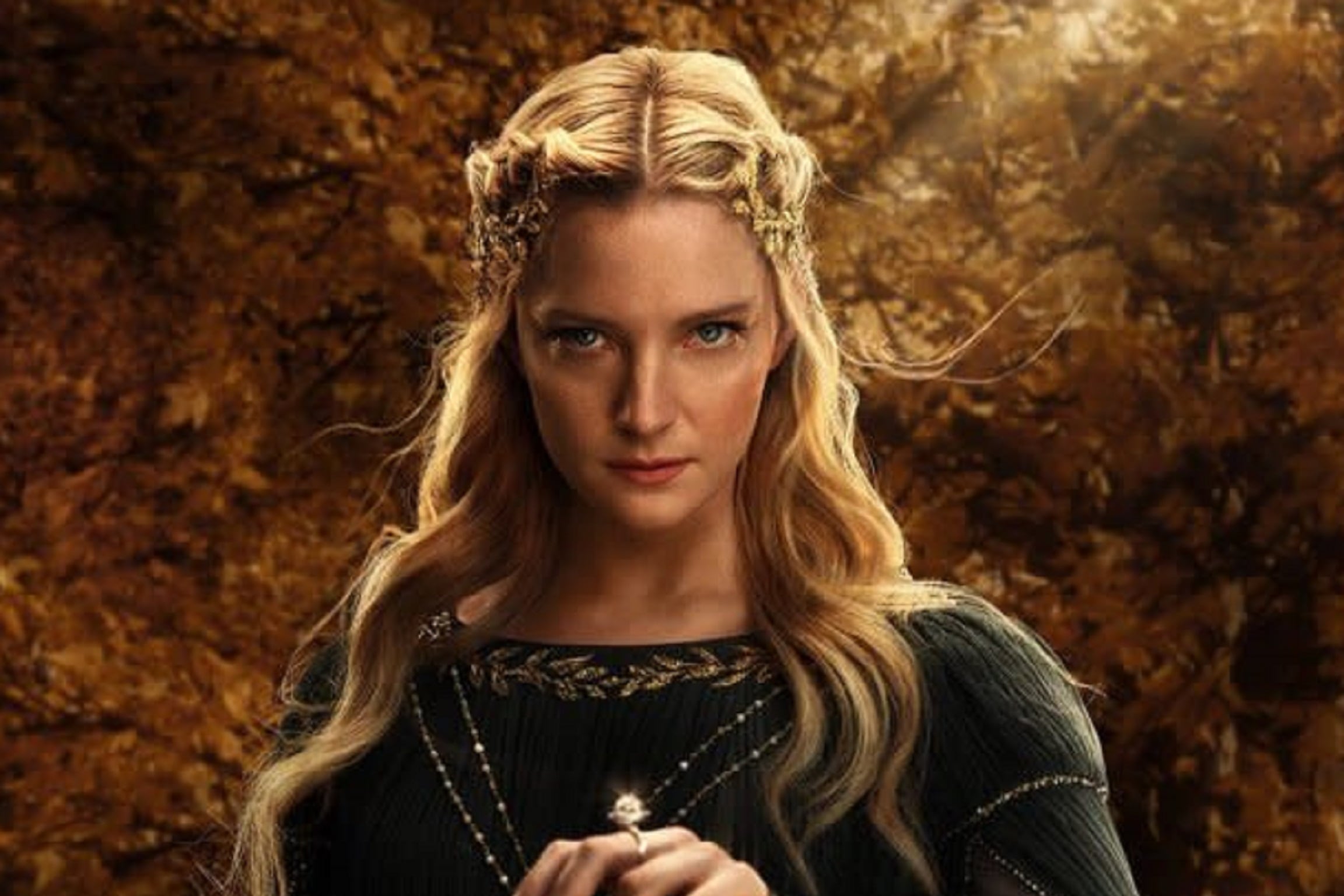 Morfydd Clark como Galadriel en la temporada 2 de "El señor de los anillos: Los anillos de poder" (Foto: Amazon Prime Video)