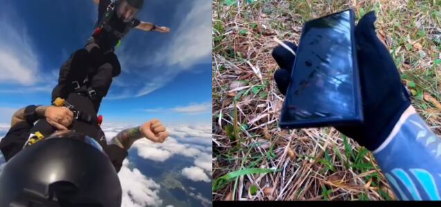 Su teléfono cayó desde 3 mil m de altura en Florida y lo encontró un día después: no tenía rasguños