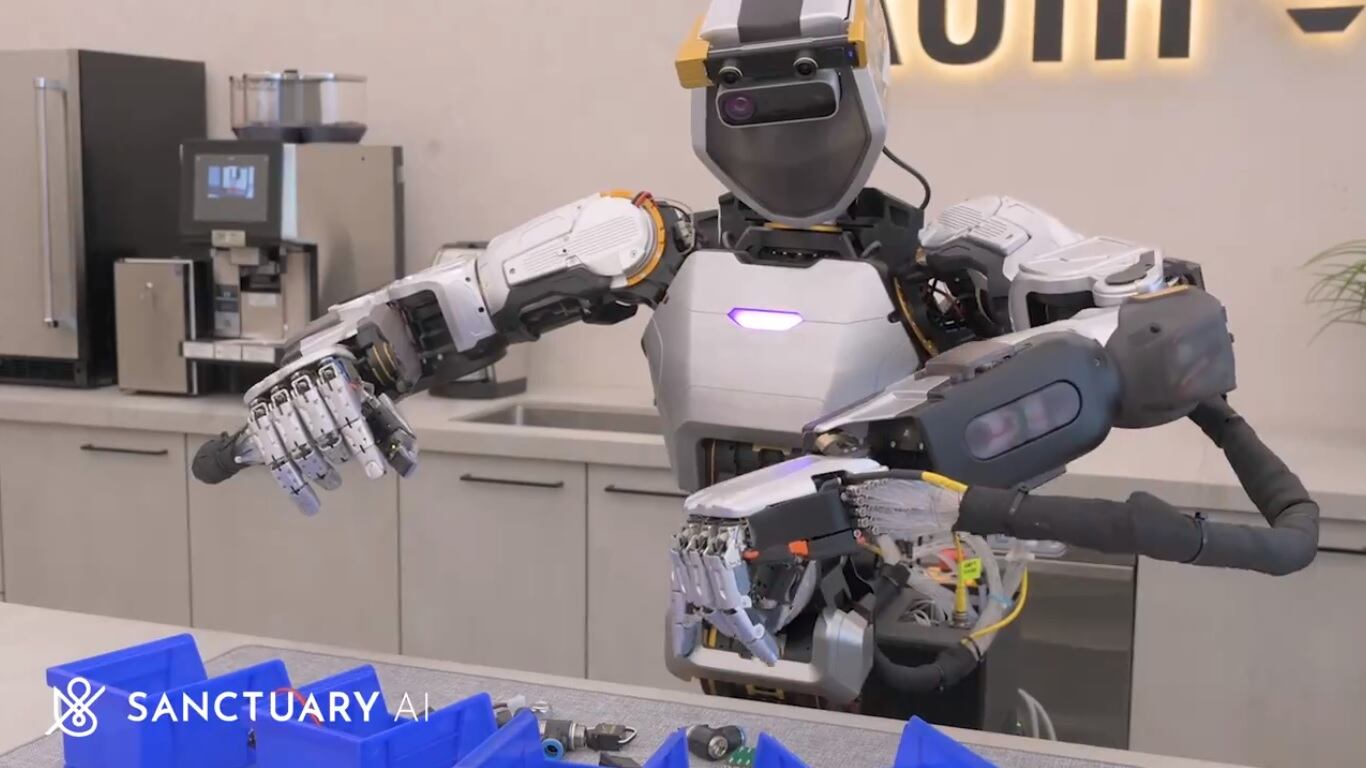 Robot humanoide funciona con inteligencia artificial y puede ser controlado a distancia. (Imagen: YouTube)