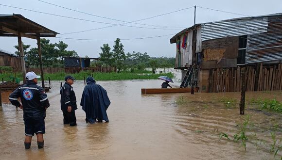Decenas de familias quedaron con sus viviendas inhabitables debido a fuertes lluvias en Yurimaguas. (Foto: Hospital de Yurimaguas)