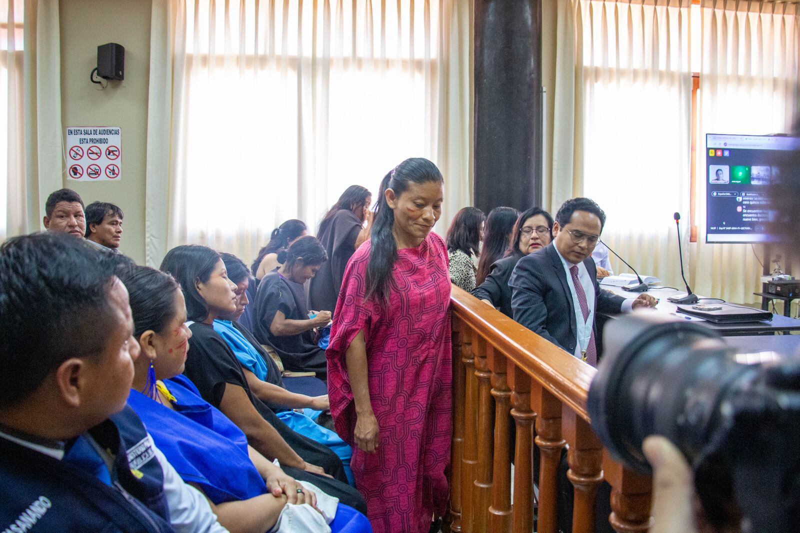La sentencia fue leída en sesión pública en idioma español y lengua originaria ashéninka. (Foto: Ministerio de Cultura)