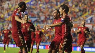 Vicente Del Bosque se mostró feliz con la goleada de España