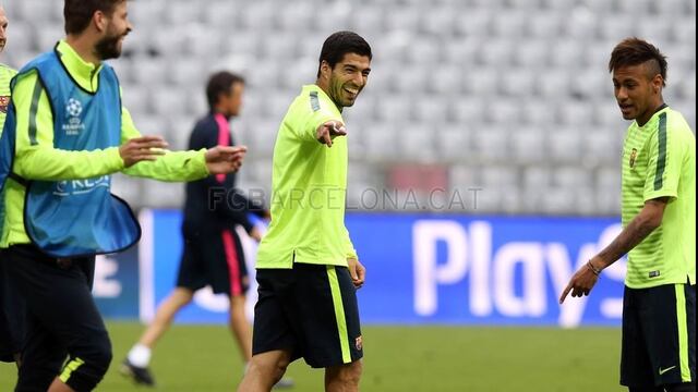 Barcelona llegó al Allianz Arena y entrenó en un gran ambiente