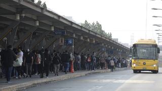 Metropolitano: se registran largas colas de usuarios en paraderos ante disminución de buses alimentadores 