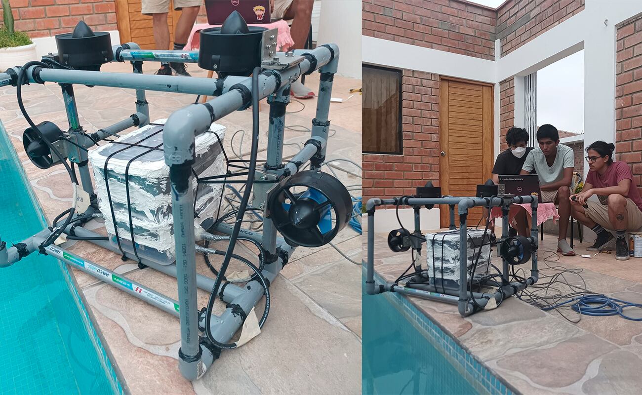 El primer modelo de Bobelto fue hecho con material como tubos de Pvc. Hoy trabajan una tercera versión. (Foto: Difusión)