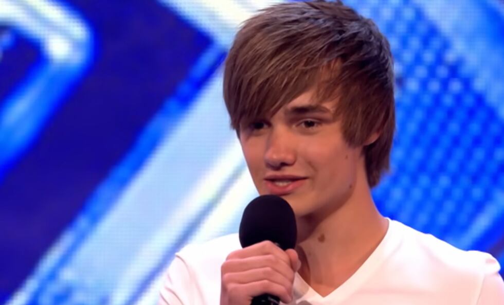 Liam Payne durante su audición en "The X Factor".