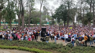 La multitudinaria manifestación de venezolanos en Lima para exigir el fin del régimen de Maduro