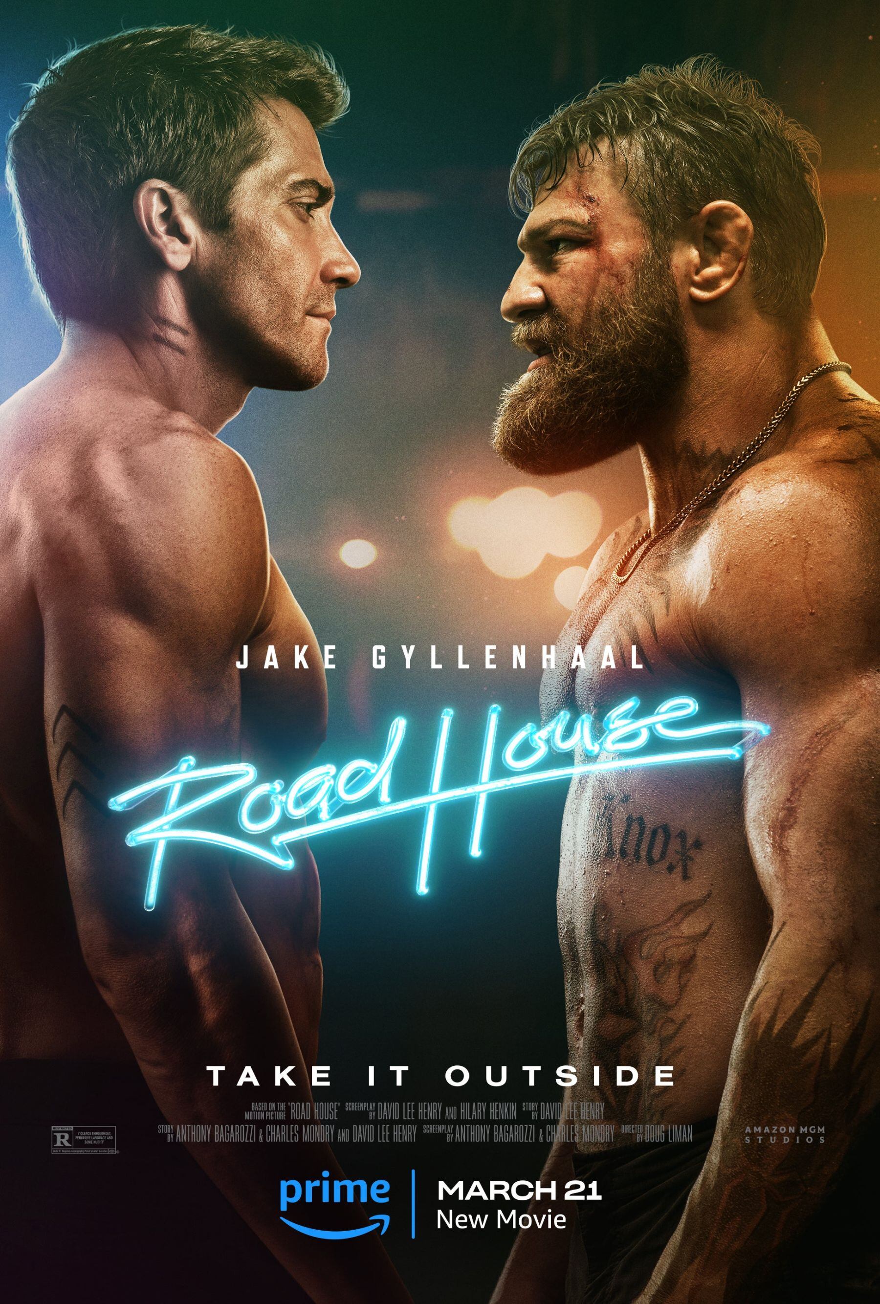Knox, el personaje de Conor McGregor, es el mayor rival de Dalton (Jake Gyllenhaal) en "Road House". Ambos son unas máquinas de lucha (Foto: Amazon Prime Video)
