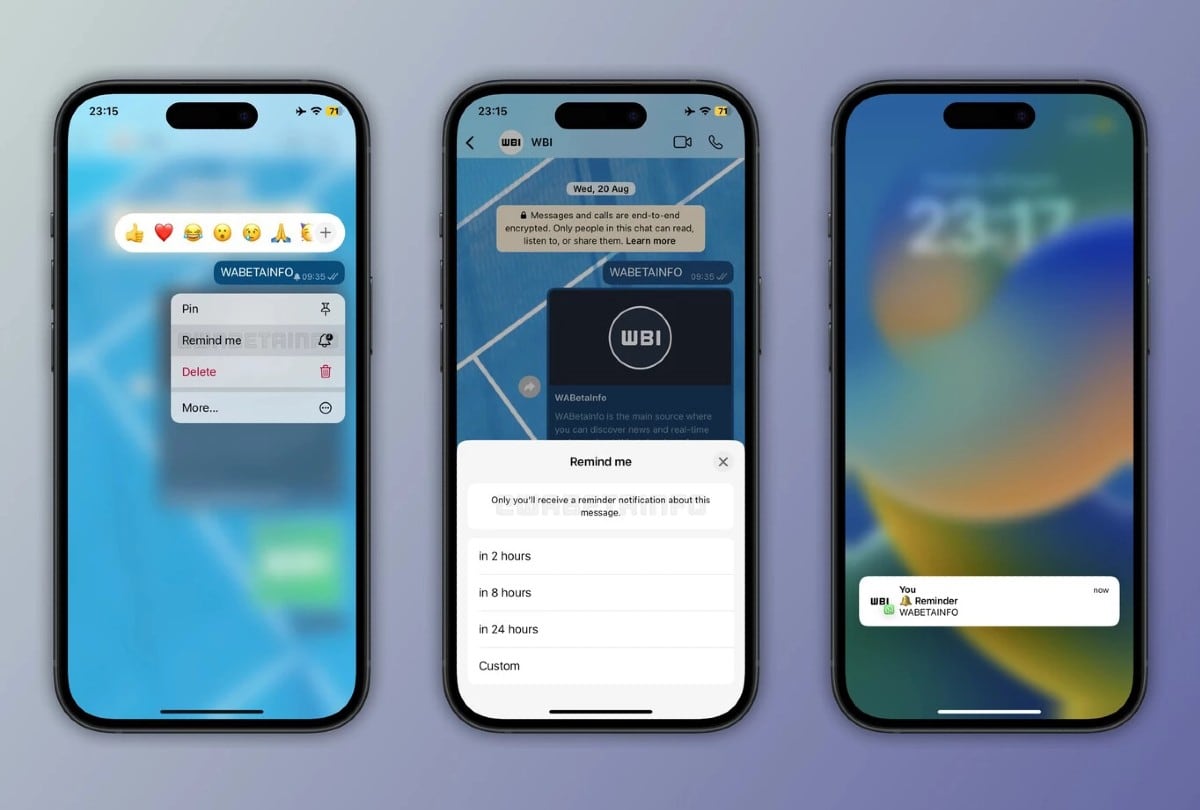 La función de WhatsApp ya está disponible en iOS y pronto llegará a más usuarios. | Crédito: WaBetaInfo