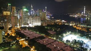 Masacre de Tiananmen: La multitudinaria marcha en Hong Kong