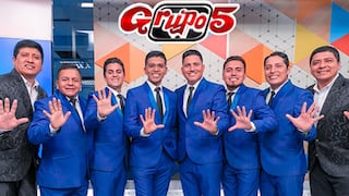 Grupo 5 felicitó a uno de sus integrantes que pasó a la final de ‘La Voz Perú’