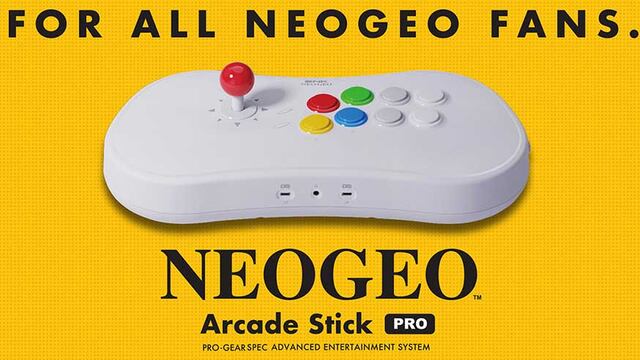 NeoGeo Arcade Stick Pro | La consola retro que incluirá 20 juegos de lucha preinstalados