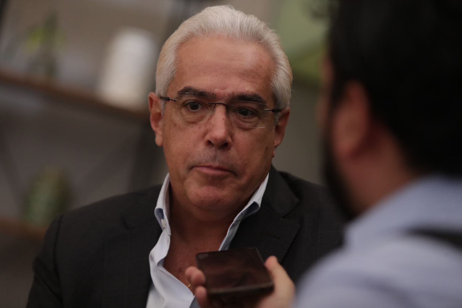 José Roberto Dutriz, presidente de la SIP y director de La Prensa Gráfica, de El Salvador, durante su jornada de reuniones en Lima. Foto: GEC / Alessandro Currarino