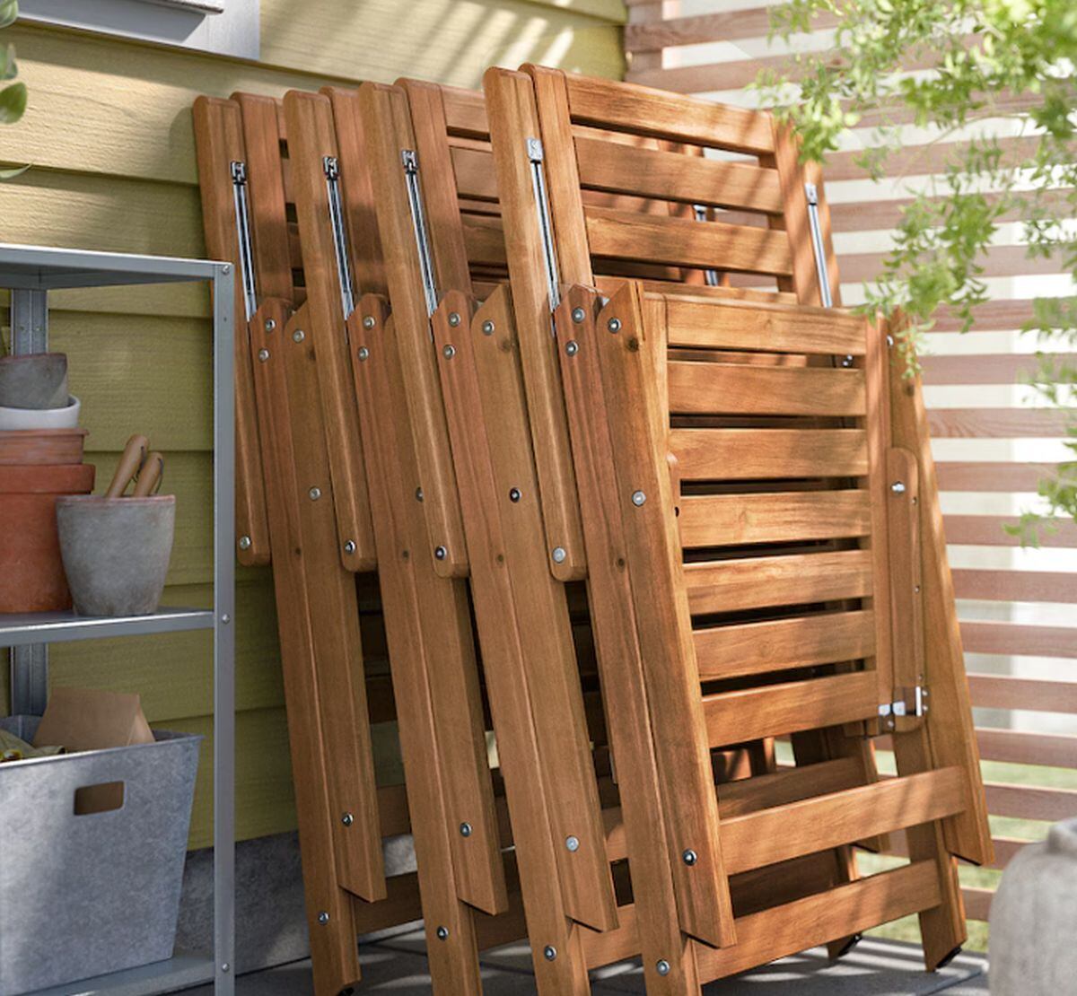 Silla reclinable plegable para exteriores. (Foto: IKEA)