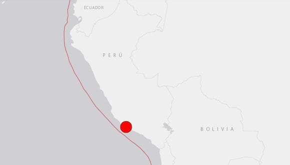 Terremoto en Arequipa tuvo una magnitud de 7.0. (Foto: USGS)