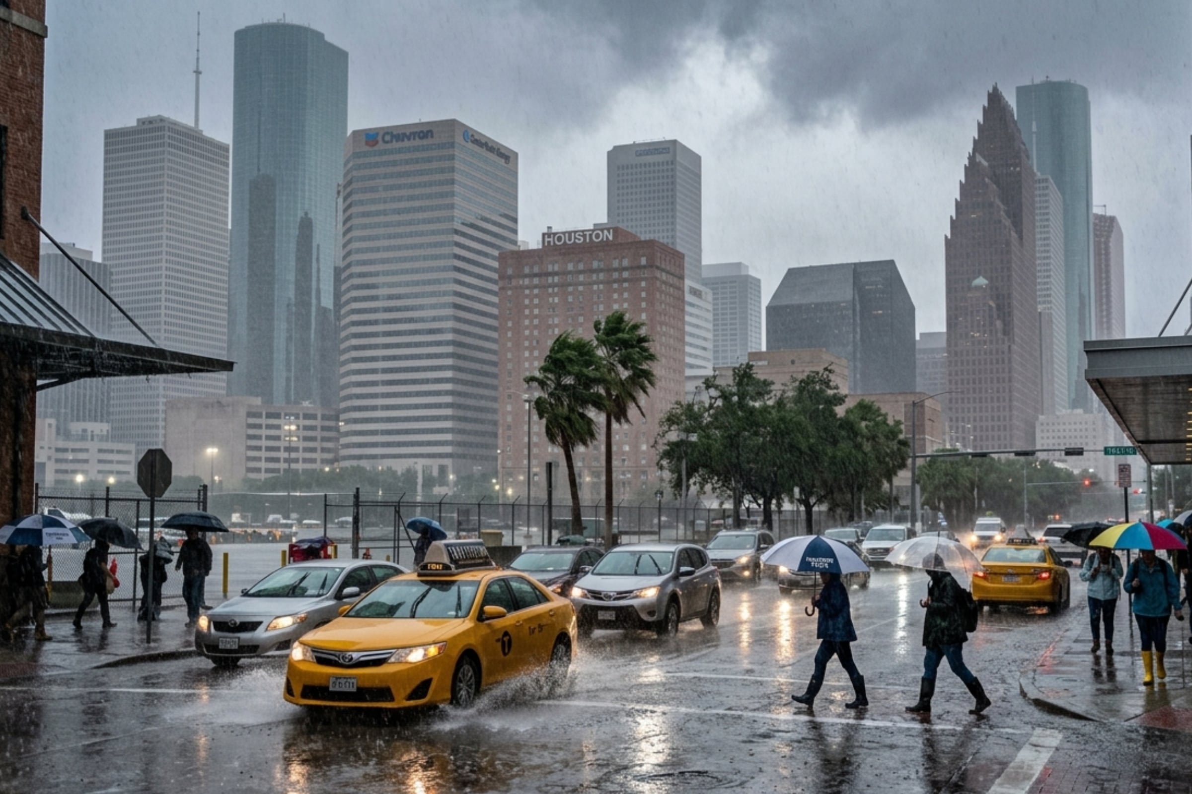 Los pronósticos advierten que el estado de Texas podría registrar intensas lluvias para este fin de semana. (Crédito: Imagen creada por El Comercio MAG usando Gemini)