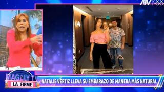 Magaly Medina elogia a Natalie Vértiz: “Está a un mes de dar a luz y no deja de trabajar”