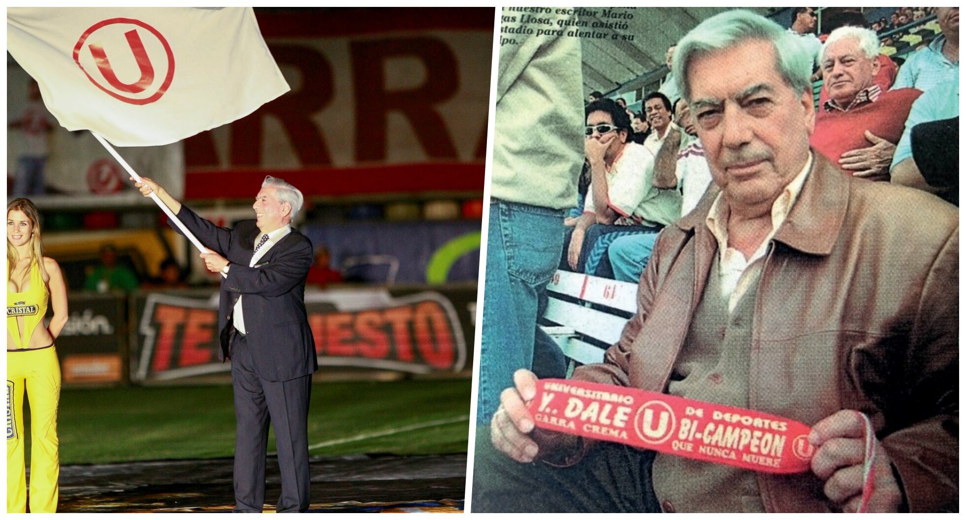 En "El Nobel crema", Pablo Fideli repasa detalles y hallazgos sobre el hincha de Mario Vargas Llosa por Universitario de Deportes. (Fotos: archivo El Comercio/"El Nobel crema")