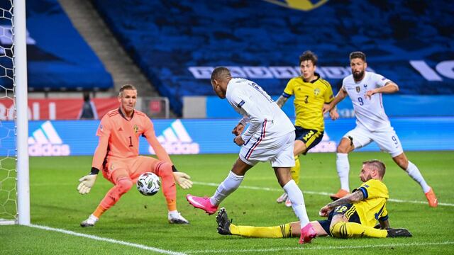 Francia vs. Suecia:  Mbappé anotó de zurda el gol del triunfo ’Galo’ por la Liga de Naciones de UEFA