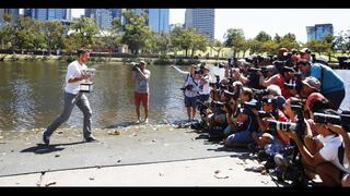 Stanislas Wawrinka y la foto soñada tras el Open de Australia
