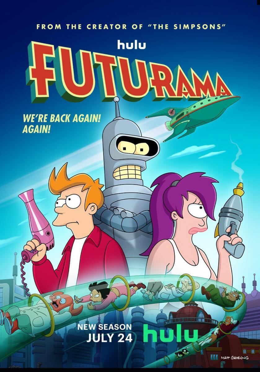 El póster de la nueva temporada de "Futurama" (Foto: Hulu)