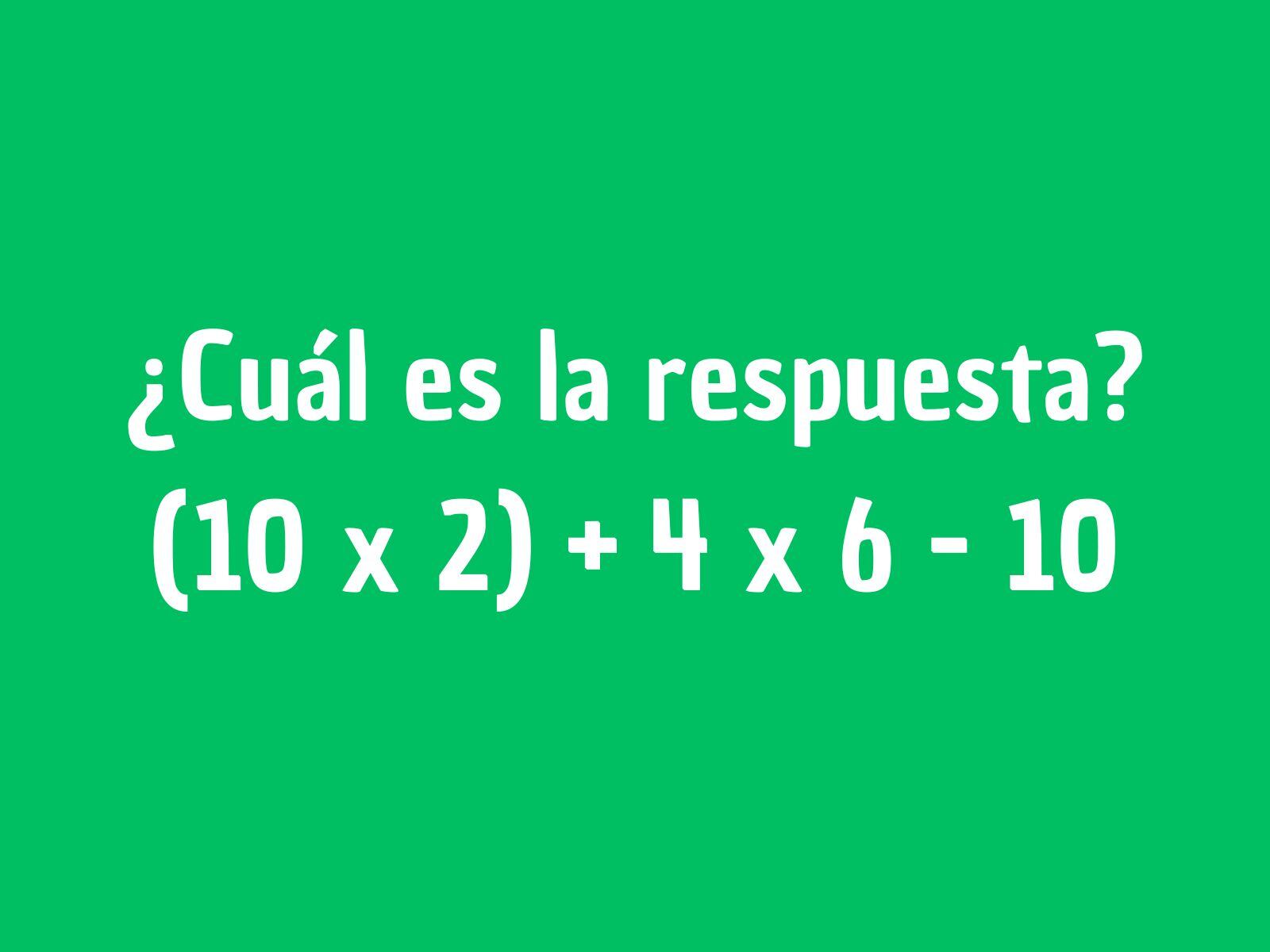 Reto matemático: Demuestra que los ejercicios de números los resuelves con total facilidad. (Creación: Mag)