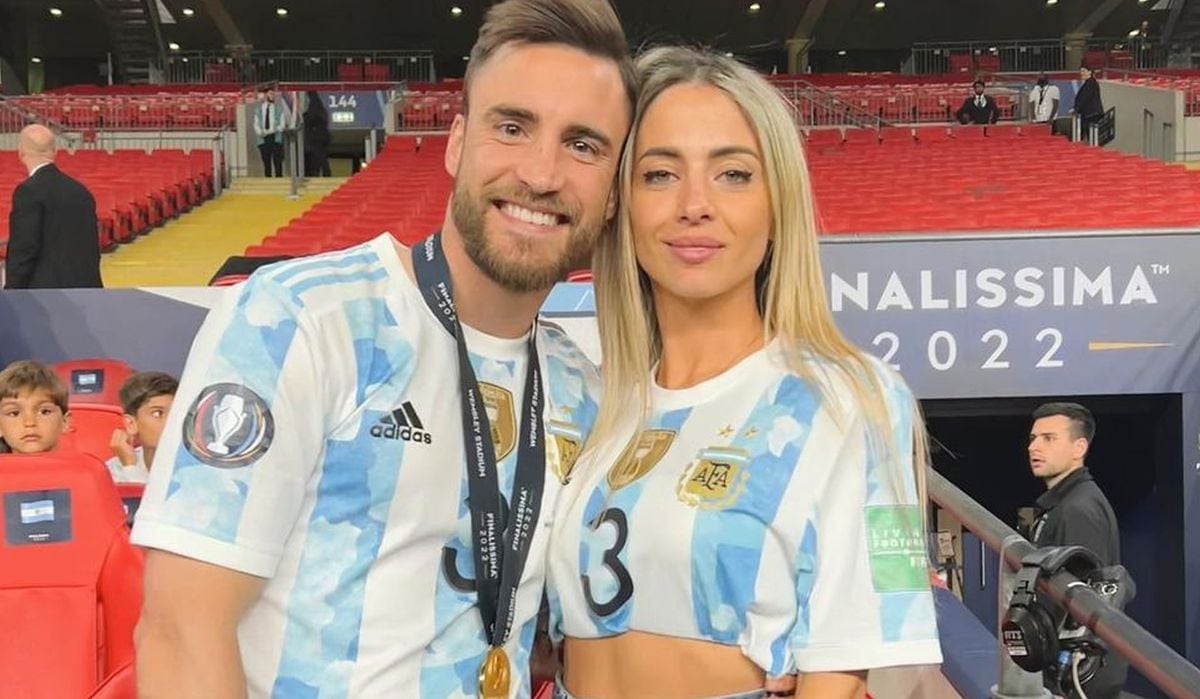 Nicolás Tagliafico y su esposa se lucen muy enamorados en todo momento, tal como lo reflejan en sus redes sociales, donde derrochan amor (Foto: Carolina Calvagni / Instagram)