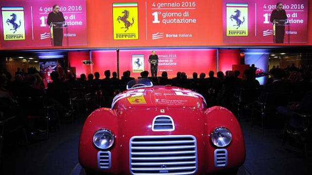 Debut de Ferrari en la Bolsa de Milán se tiñó de rojo