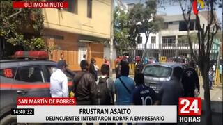 San Martín de Porres: dos heridos dejó una balacera durante intento de robo