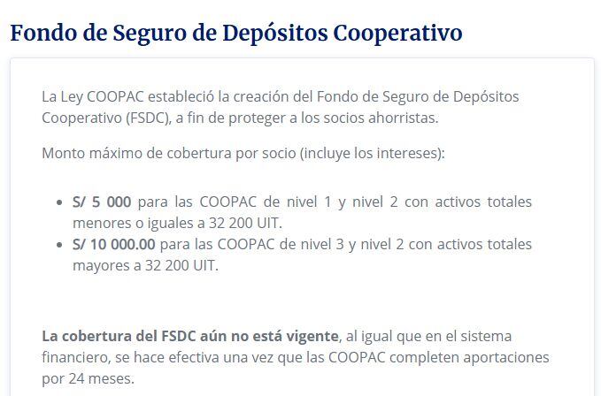 Fondo de Seguro de Depósitos Cooperativo.