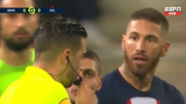 Roja directa y afuera: Sergio Ramos fue expulsado del PSG vs. Reims | VIDEO