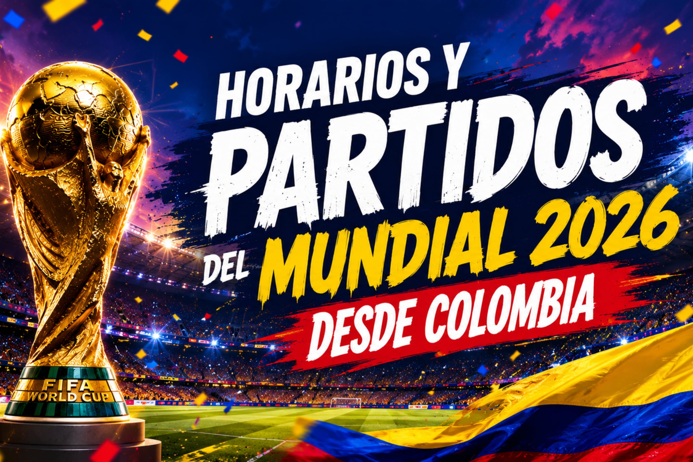 Horarios de todos los partidos de la Copa Mundial 2026 en Colombia: fecha exacta y a qué hora juegan las selecciones