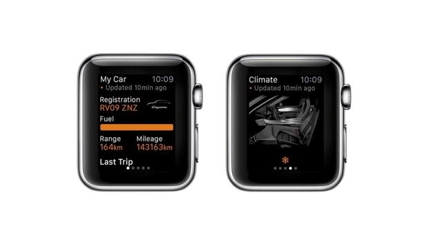 Apple Watch: Aplicación que controla funciones de un Porsche