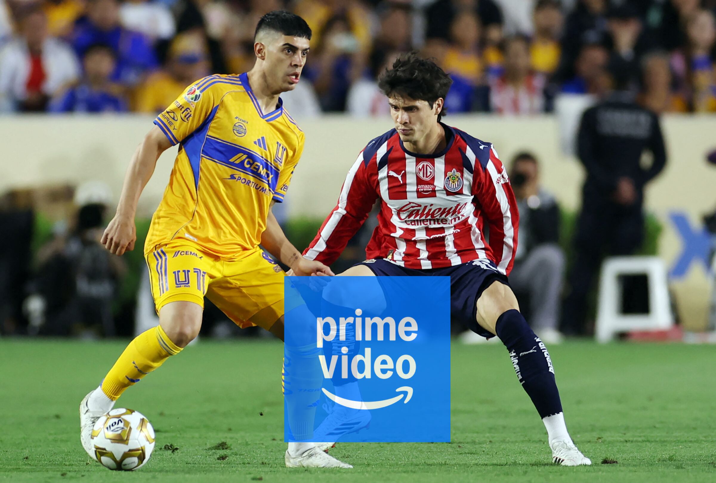 JALISCO (MÉXICO), 09/06/2026.- Cobertura oficial de Amazon Prime VIDEO EN VIVO ONLINE para ver el partido entre Chivas de Guadalajara y Tigres UANL este sábado 9 de mayo por la vuelta de los cuartos de final de la Liguilla MX del Clausura 2026. FOTO DE JULIO CÉSAR AGUILAR PARA AFP