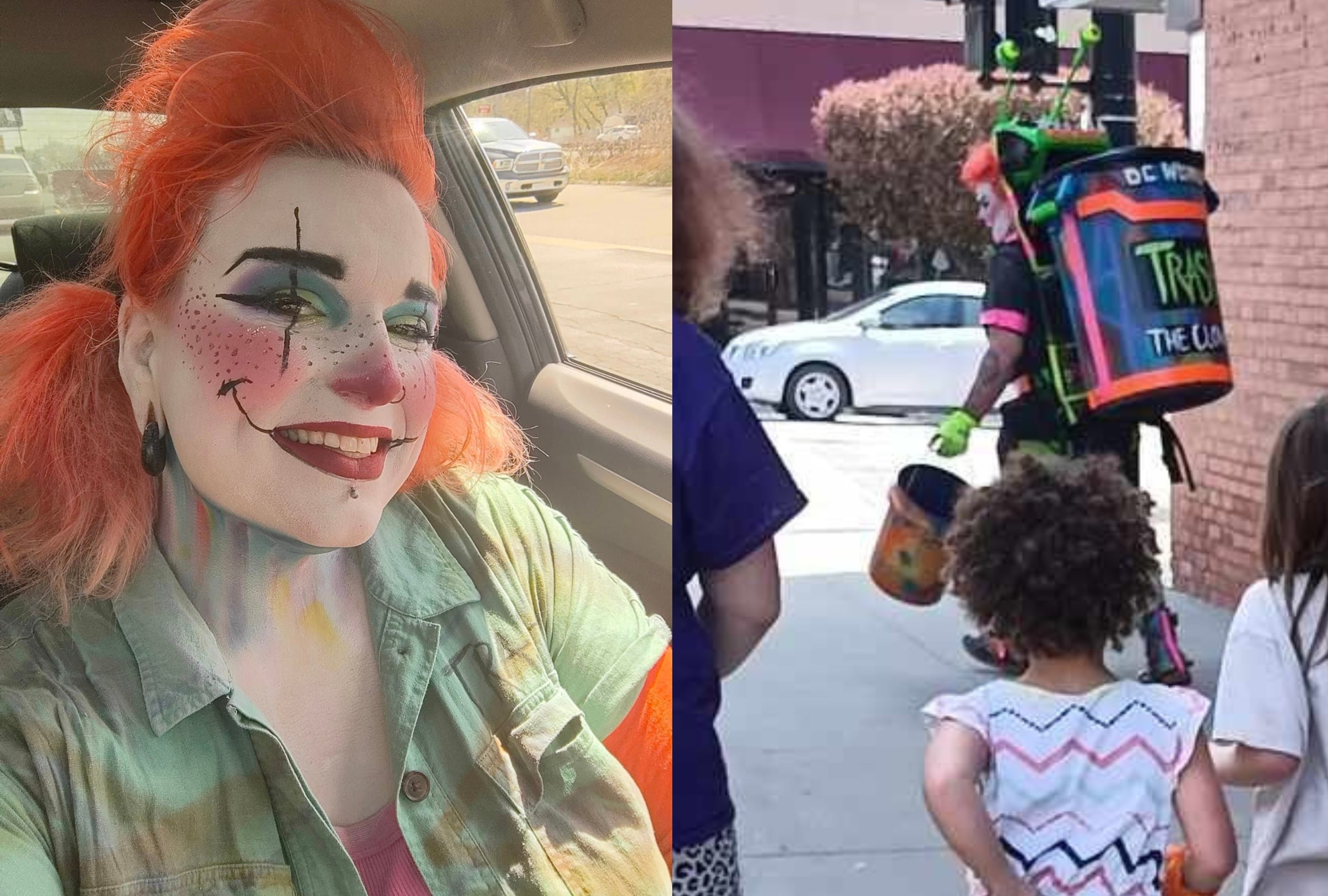 Desde hace unos meses, una mujer disfrazada de l payasa Trash the Clown recorre las calles de Michigan para limpiar las calles y crear conciencia. (Foto: Facebook/Trash the Clown).