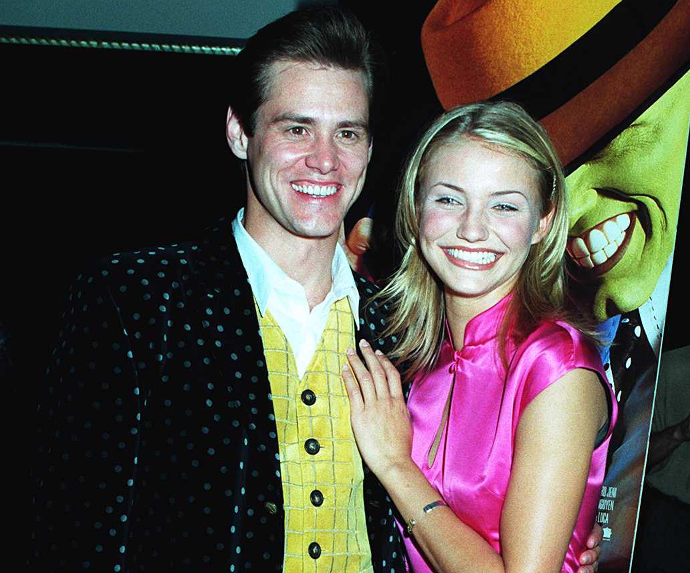 En esta imagen aparecen Jim Carrey y Cameron Diaz, actores en ‘La Máscara’. (Foto: David Keeler / Getty Images)