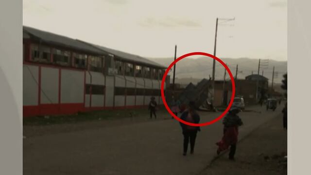 Huancayo: vientos de fuerte intensidad dejan sin techo a colegio en San Jerónimo 