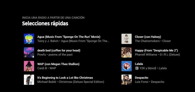 YouTube Music: cómo hacer ‘selecciones rápidas’ para iniciar una lista de radio a partir de una canción