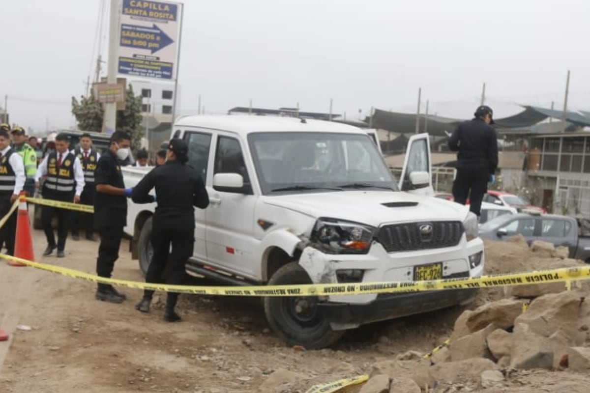 Sicarios asesinan a gerente de ladrillera Pirámide en plena avenida Vista Alegre. (Foto: GEC)