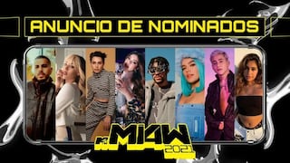 Premios MTV Miaw 2021: horarios, canales, nominados y cómo ver la gala en directo