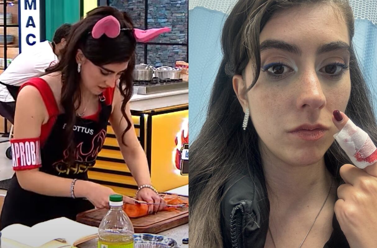 La joven actriz Matilde León sufrió un profundo corte en el dedo durante "El Gran Chef Famosos La Academia". (Foto: Captura de video / IG)