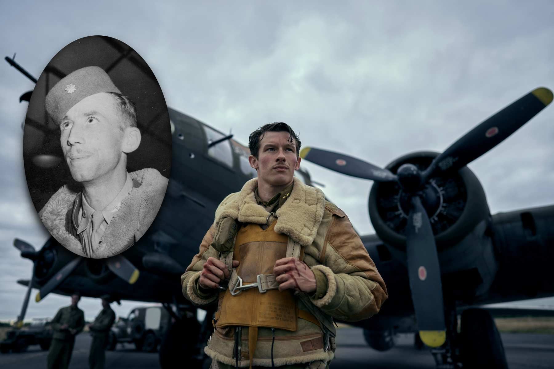 En "Masters of the Air" Callum Turner interpreta al mayor John Egan, uno de los pilotos estadounidenses responsables de bombardear a los nazis.